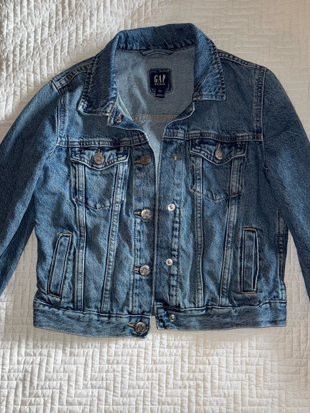 GAP Kids Medium Blue Denim Jacket